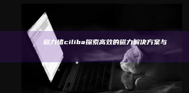 磁力猪ciliba：探索高效的磁力解决方案与实用技巧